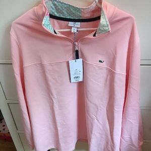 NWT Vineyard Vines for Target Pink Plus 2X 1/4 Zip